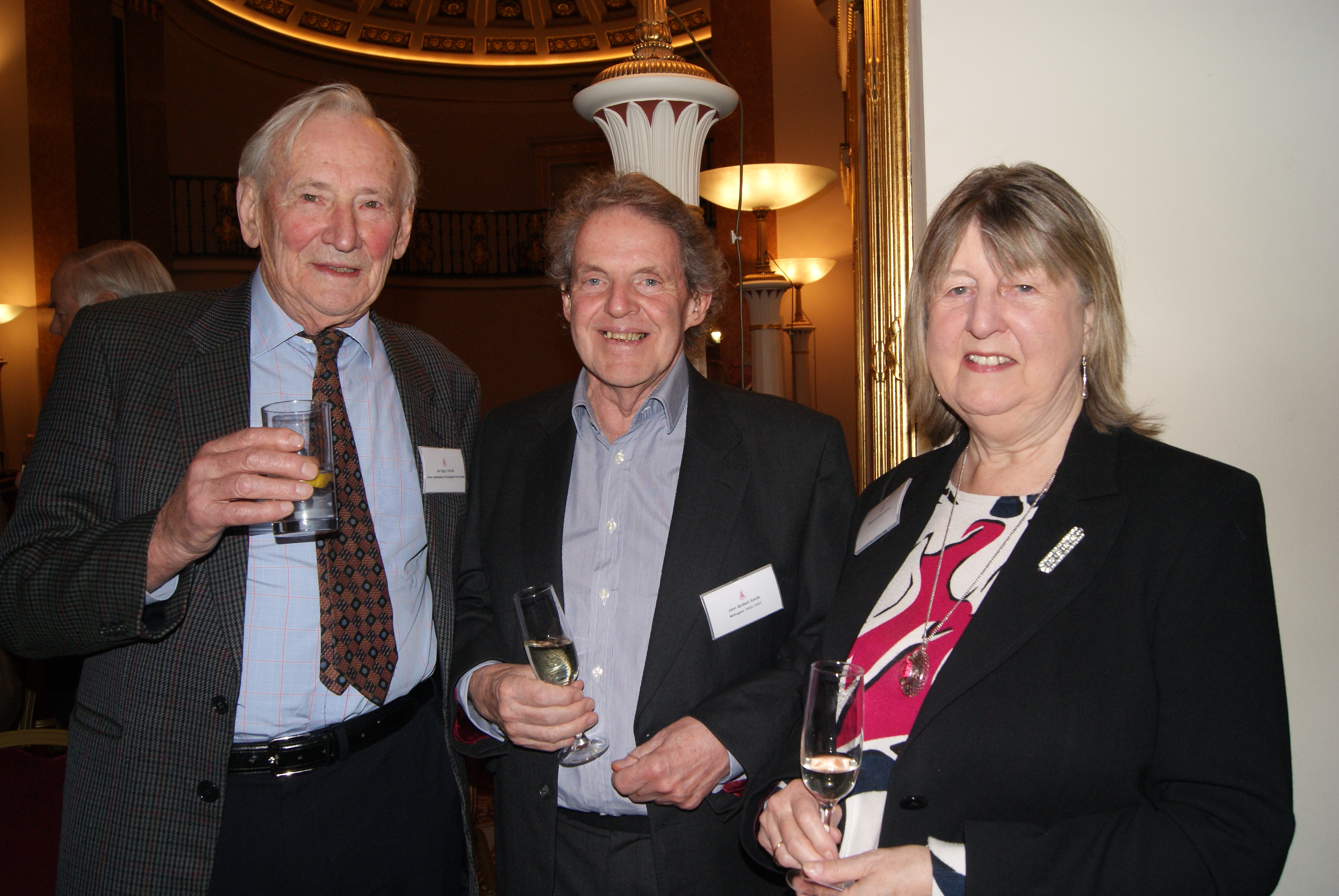 Jim Page with Mr and Mrs Quibell-Smith